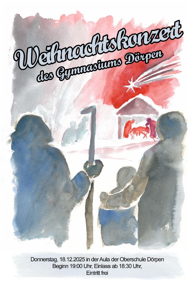 Plakat Einladung Weihnachtskonzert