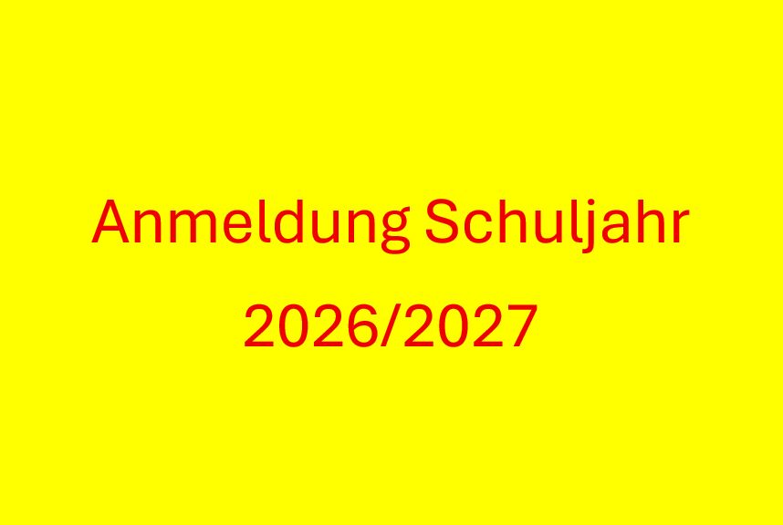 Anmeldung 2026 2027