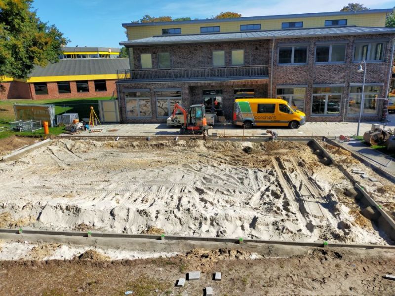 Bau Soccerplatz GyD 4