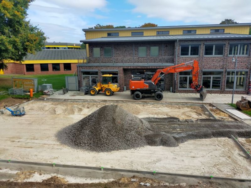 Bau Soccerplatz GyD 5